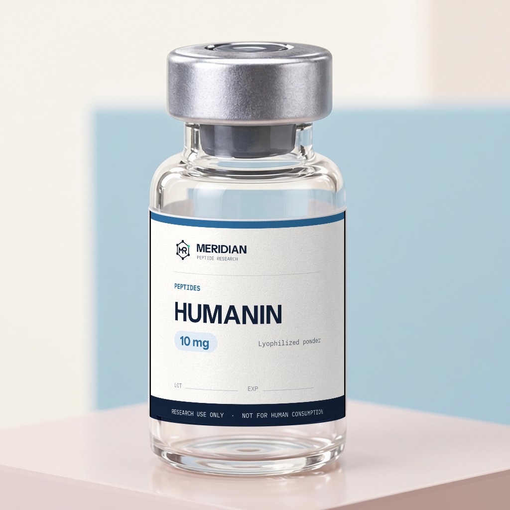 HUMANIN lyophilized research vial, Peptides category