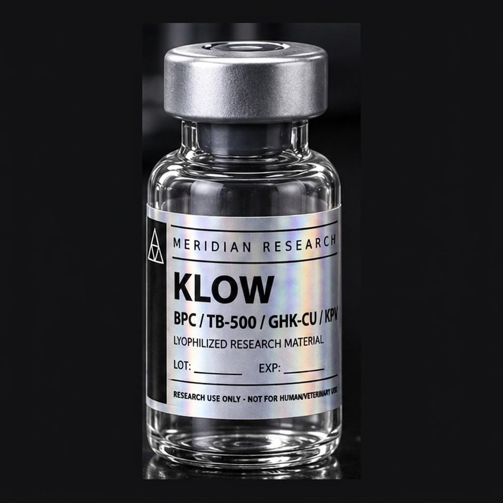 BPC-157 / TB-500 / GHK-Cu / KPV — Four-Compound Blend lyophilized research vial, Blends category