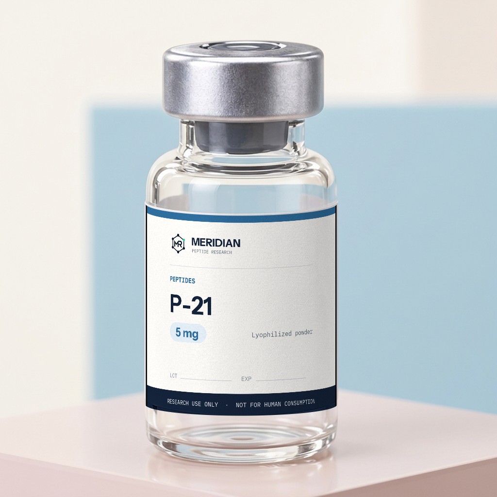 P-21 lyophilized research vial, Peptides category
