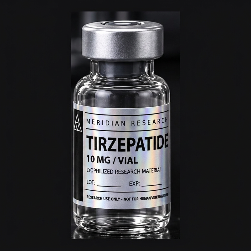 TIRZEPATIDE lyophilized research vial, GLP-1 & Metabolic category