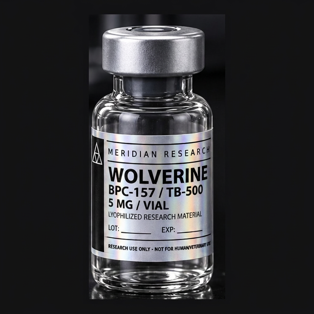 BPC-157 / TB-500 — Dual-Compound Blend lyophilized research vial, Blends category